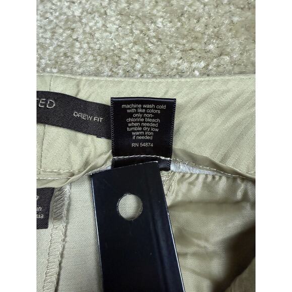 The Limited Sz 10 Drew Fit Cuffed Ankle Length Pants Beige Straight Leg B138 - Picture 8 of 16